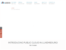Tablet Screenshot of luxembourgwebservices.com